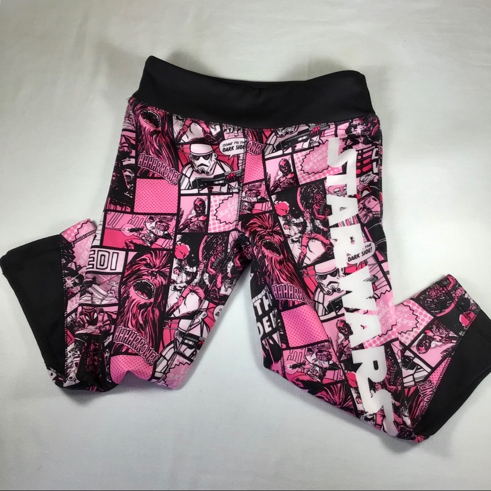 🔘Girls Star Wars Cropped Leggings/Sweatpants M7/8